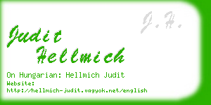 judit hellmich business card